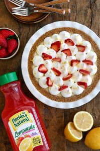 Strawberry Lemon Icebox Pie – Just a Taste