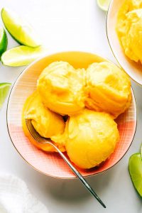 5-Minute Mango Lime Sorbet – Gimme Some Oven