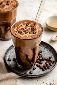 Tahini Chocolate Coffee Date Shake