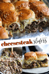 Philly Cheesesteak Sliders | Cookies and Cups