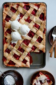 Simple Strawberry Slab Pie – Just a Taste