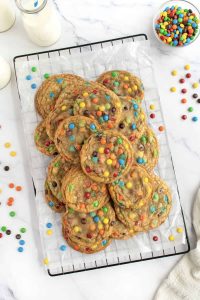 Loaded M&M Cookies – The BakerMama