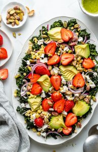 Summer Glow Strawberry Kale Salad