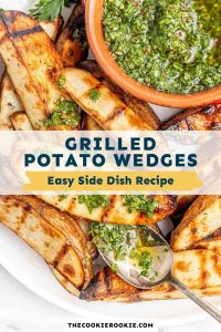 Grilled Potato Wedges with Chimichurri