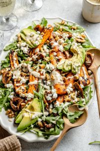 Grilled Carrot Arugula Salad with Avocado