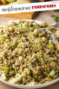 Mediterranean Couscous Salad | Cookies and Cups