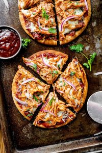 BBQ Chicken Pita Pizzas (20-Minutes)