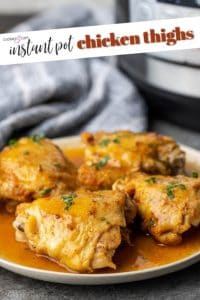 Instant Pot Chicken Thighs | Cookies and Cups