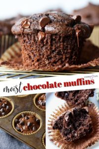 Perfectly Moist Chocolate Muffins – Cookies and Cups