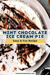 Easy Mint Chip Ice Cream Pie