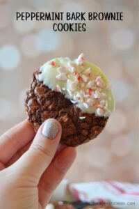 Peppermint Bark Brownie Cookies | The Domestic Rebel
