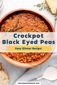 Crockpot Black Eyed Peas – The Cookie Rookie®