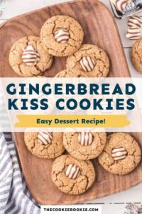 Gingerbread Kiss Cookies – The Cookie Rookie®