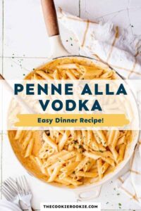 Penne Alla Vodka – The Cookie Rookie®