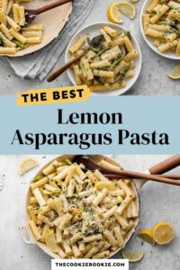Lemon Asparagus Pasta – The Cookie Rookie®