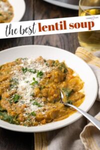 Cozy Lentil Soup | Cookies and Cups