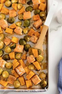 Sheet Pan Salmon Bites with Roasted Vegetables