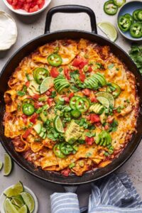 Skillet Chicken Enchiladas – Two Peas & Their Pod