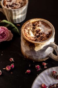 Rich and Creamy Tahini Hot Chocolate.
