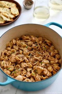 French Onion Pasta with Chicken