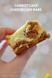 Carrot Cake Cheesecake Bars | The Domestic Rebel