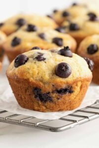 Banana Blueberry Muffins – The BakerMama