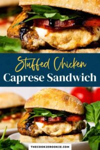 Stuffed Chicken Caprese Sandwich Recipe