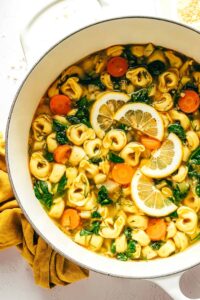Lemony Tortellini Soup Recipe | Gimme Some Oven