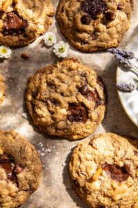 Wholesome Peanut Butter Pretzel Chocolate Chip Cookies