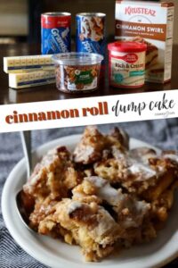 TikTok Cinnamon Roll Dump Cake