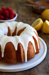 Glazed Lemon Pound Cake – Just a Taste