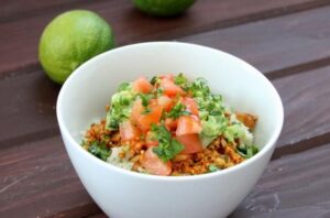 Vegan Taco bowls with Cilantro Lime Cauliflower Rice – Eat With Your Eyes