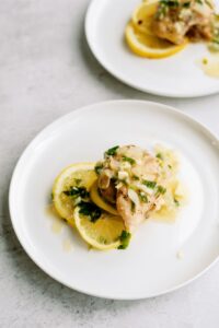 Instant Pot Chicken Thighs with Lemon Pepper Glaze Recipe
