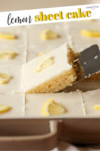 Lemon Sheet Cake – Cookies and Cups