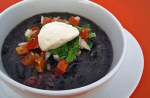 Black Bean Soup With Pico De Gallo and Chipotle Creme – Eat With Your Eyes