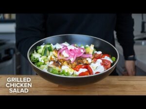 Food Playlist | Fresh and Flavorful: A Mouthwatering Recipe for a Mediterranean Grilled Chicken Salad