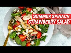Food Playlist | Fresh and Tangy: Try this delicious Spinach Strawberry Salad recipe today!