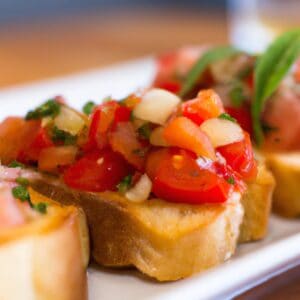 Food Playlist | Simply Delicious: Easy-to-Make Bruschetta Recipe for Your Next Party