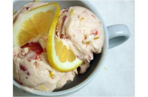 Meyer Lemon & Strawberry Ice Cream – Eat With Your Eyes