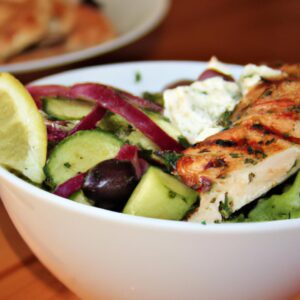 Greek Salad with Grilled Chicken – Orektiko
